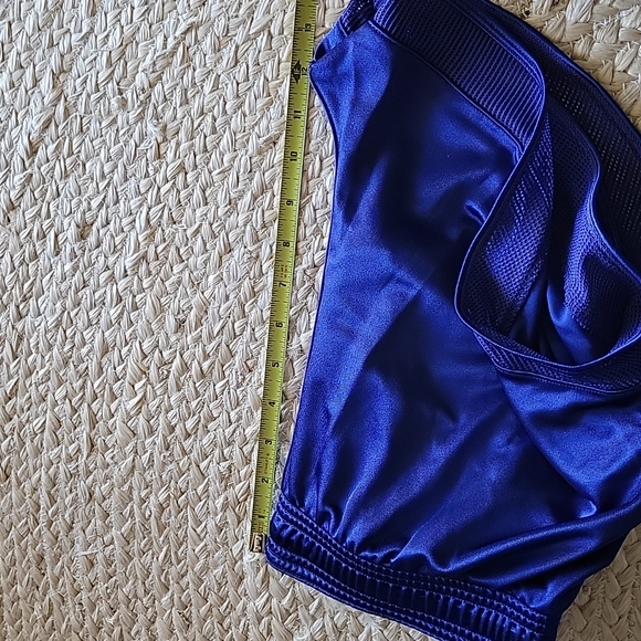Nike Running Dry Fit Blue Gold Logo Shorts S - Picture 12 of 12